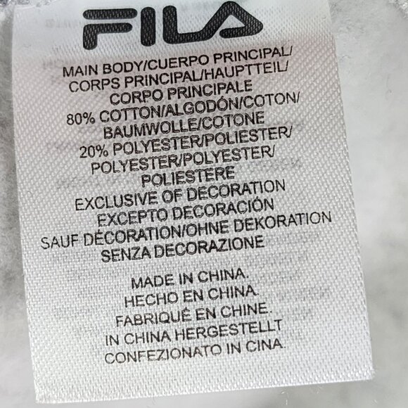 Womens Fila Retro Colorblock 1/4 Zip Pullover Sweatshirt Purple/White/Gray S - Picture 8 of 12